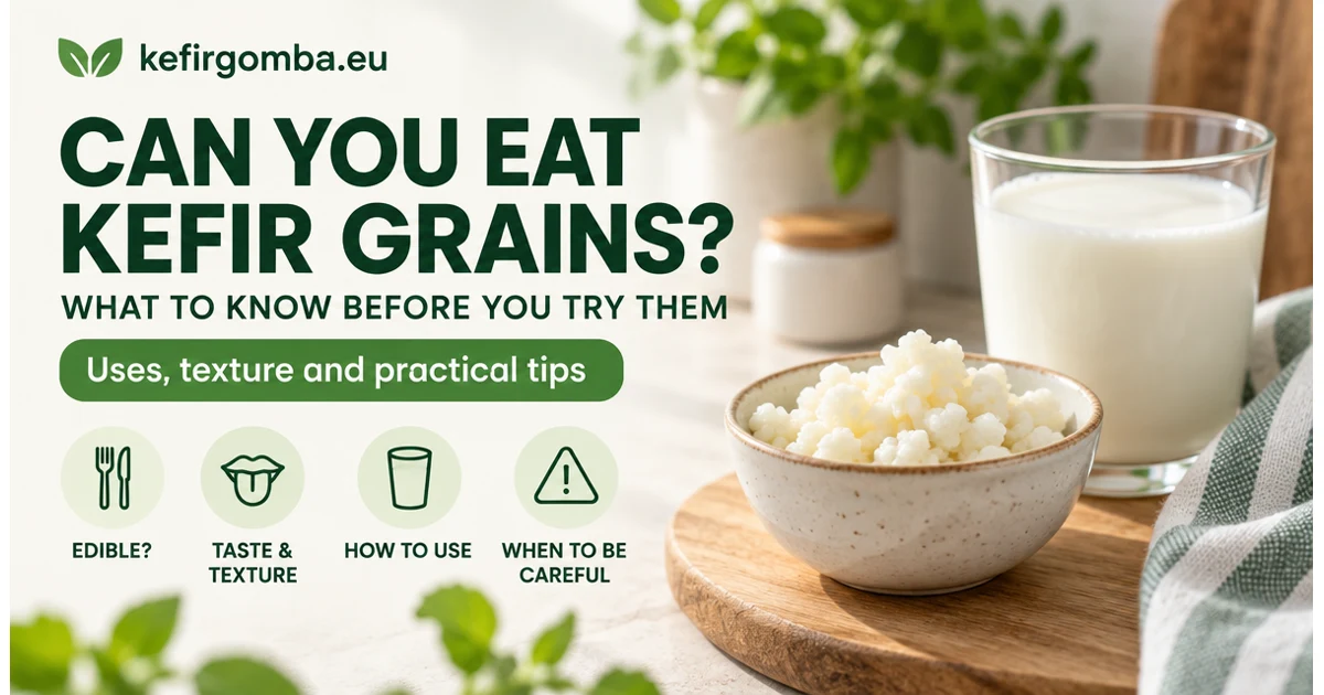 Can You Eat Tibetan Kefir Grains?