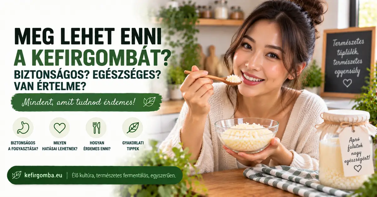 Meg lehet enni a kefirgombát? Biztonságos és érdemes? Meg lehet enni a Tibeti kefirgombát? Kefirgomba fogyasztása és felhasználása