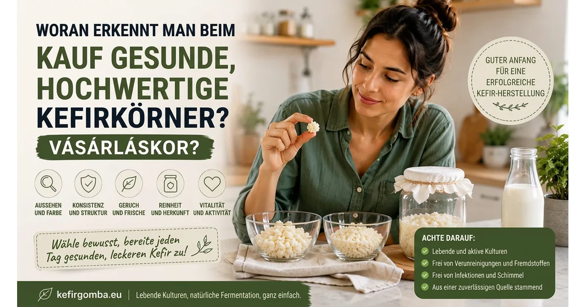 Woran erkennen Sie beim Kauf hochwertige, gesunde tibetische Kefirkörner?