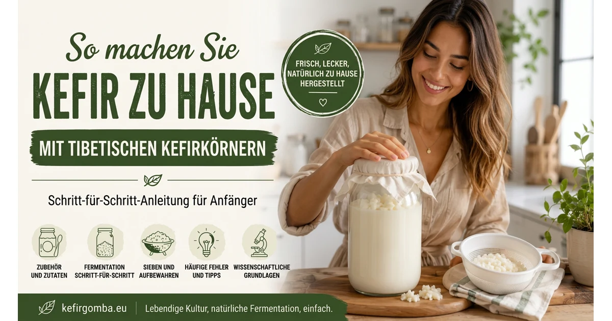 So stellen Sie hausgemachten Kefir mit tibetischen Milchkefirkörnern her – Schritt-für-Schritt-Anleitung für Anfänger