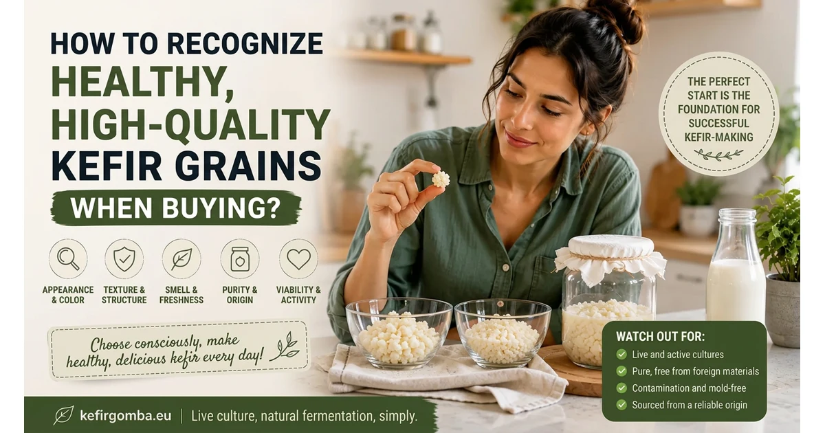 How to Recognize Healthy, High-Quality Kefir Grains When Buying?