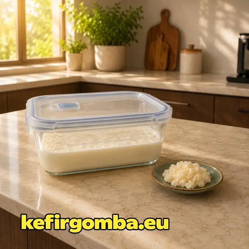 Kefírgomba készítés befőttes üvegben – házi fermentálás