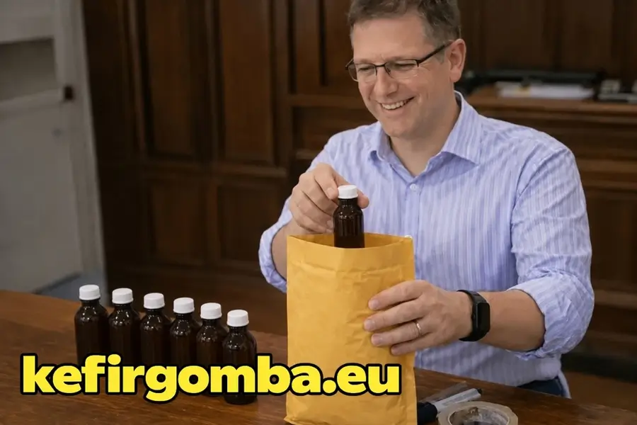 Kefírgomba csomagolása – gondos, biztonságos csomagolás postázáshoz