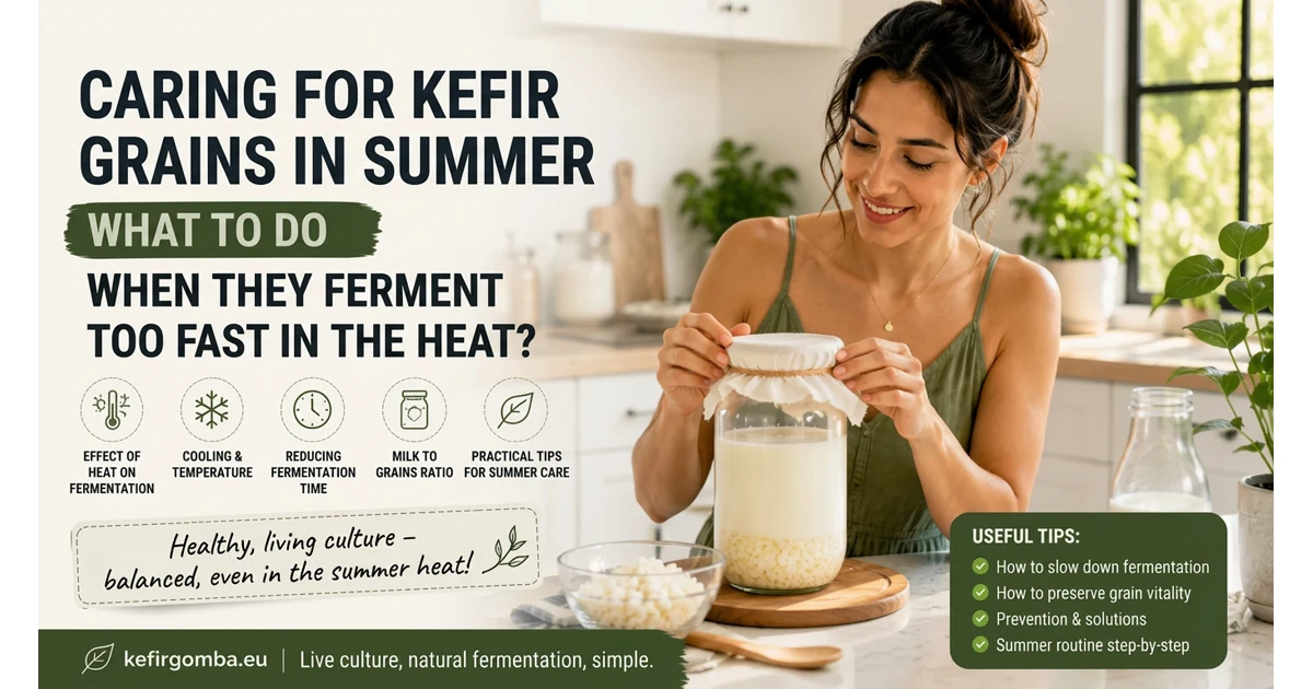 Tibetan Kefir Grains Care in Summer: What to Do If Fermentation is Too Fast in the Heat?