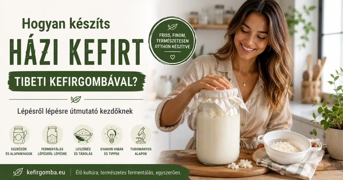 Hogyan készíts házi kefirt Tibeti kefirgombával? – Lépésről lépésre útmutató kezdőknek