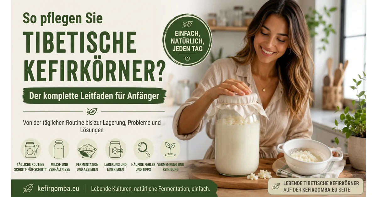 Wie pflegt man tibetische Milchkefirkörner? – Der komplette Leitfaden für Anfänger