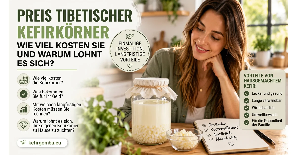 Preis der tibetischen Milchkefirkörner – Was kostet es und lohnt es sich?