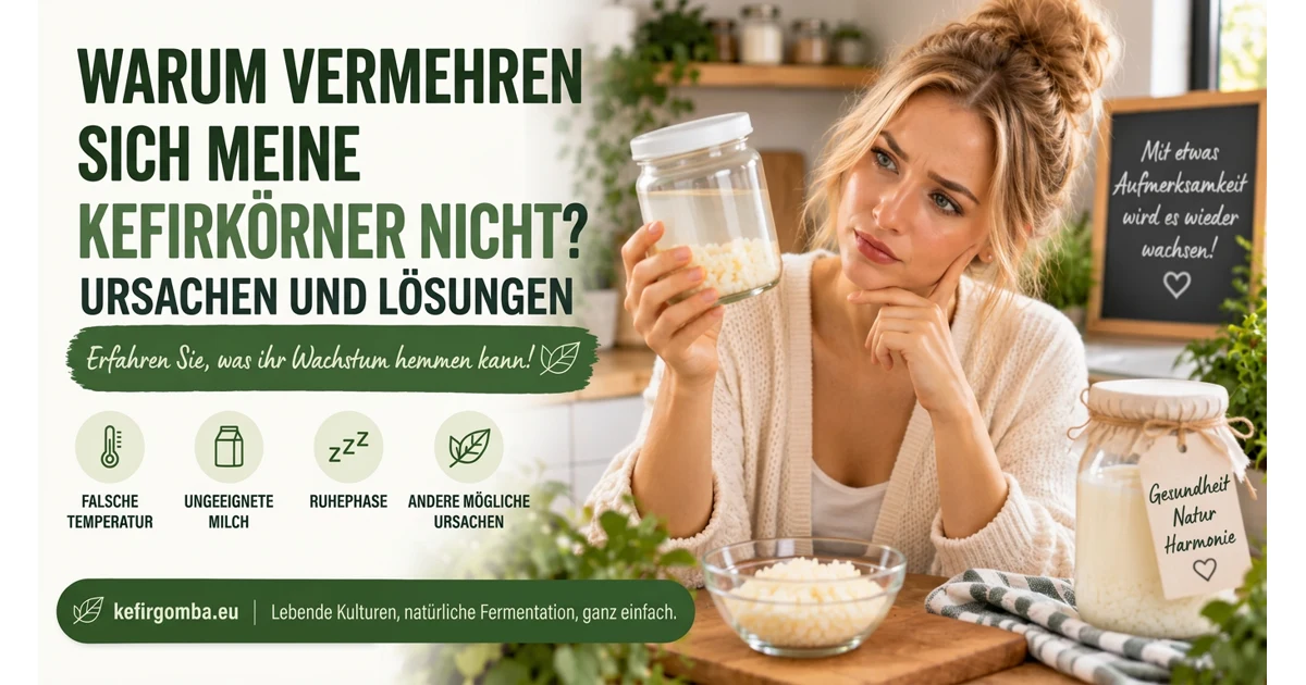 Warum vermehren sich meine tibetischen Kefirkörner nicht? Ursachen und Lösungen