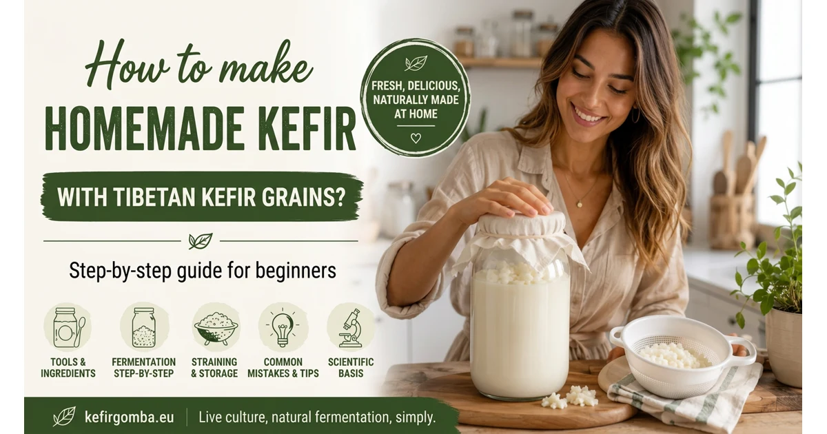 How to Make Homemade Kefir with Tibetan Kefir Grains – A Step-by-Step Guide for Beginners