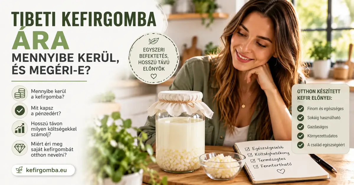 Tibeti kefírgomba ára – Mennyibe kerül, és megéri-e?