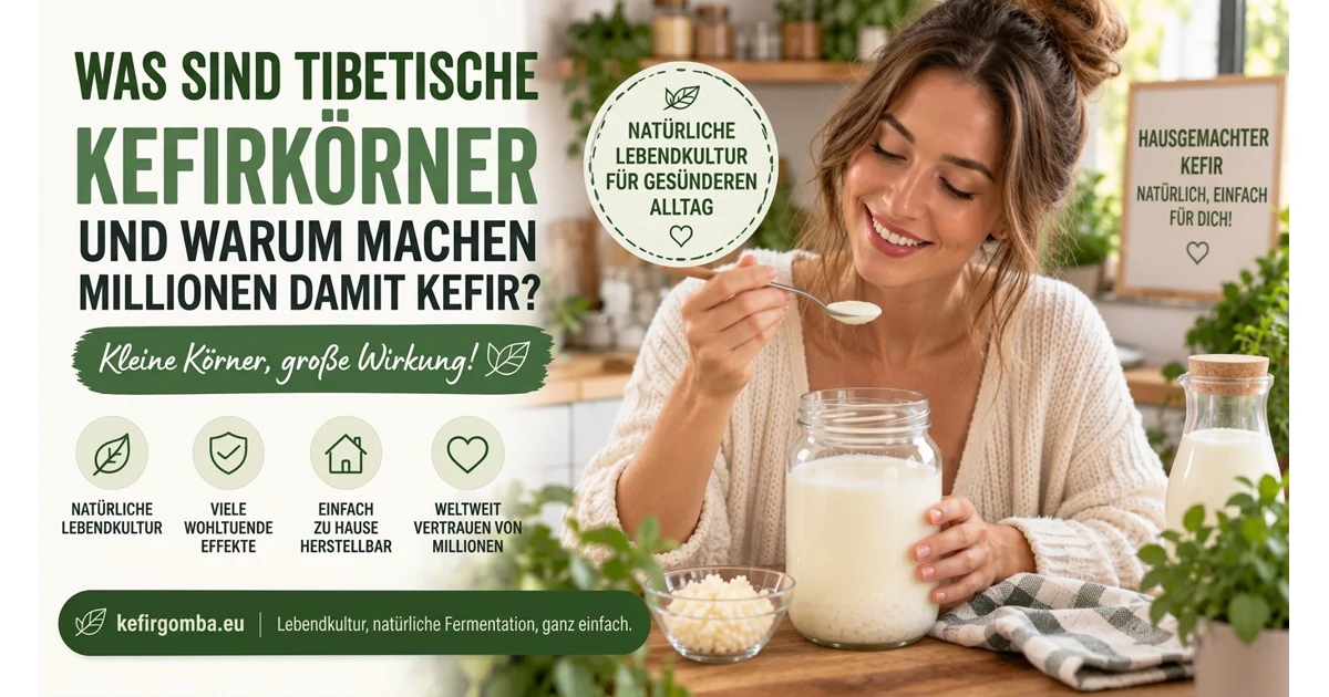 Was sind tibetische Milchkefirkörner, und warum stellen Millionen damit hausgemachten Kefir her?